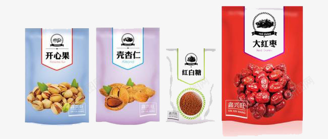 休闲零食包装png免抠素材_新图网 https://ixintu.com 四味什锦 干果点心包装 怀旧零食 特产杂粮饼包装 豆 零食包装 面包 麻辣