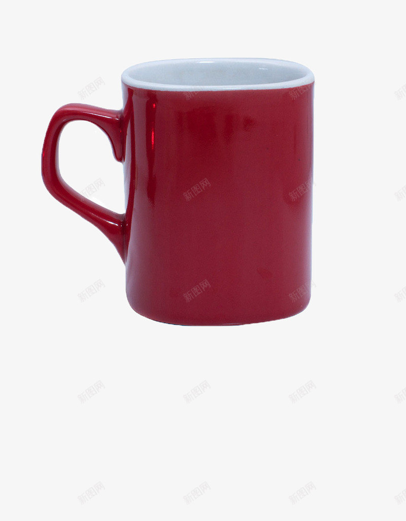 陶瓷杯子png免抠素材_新图网 https://ixintu.com 喝水 杯子 红色 陶瓷 餐具