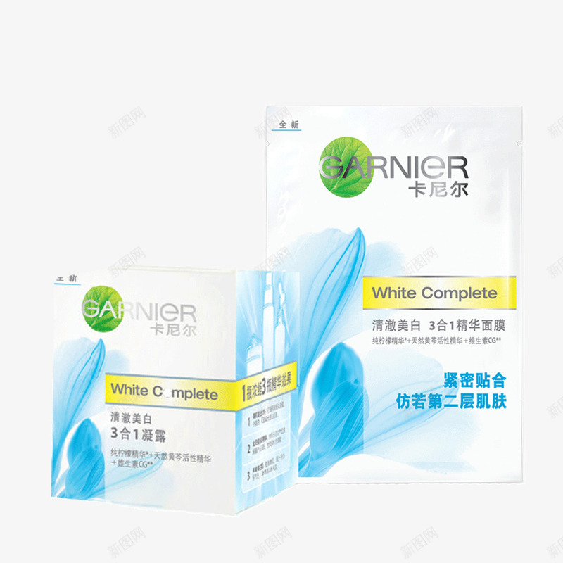 清澈美白精华面膜凝露png免抠素材_新图网 https://ixintu.com 产品实物 凝露 化妆品 卡尼尔 美妆 面膜