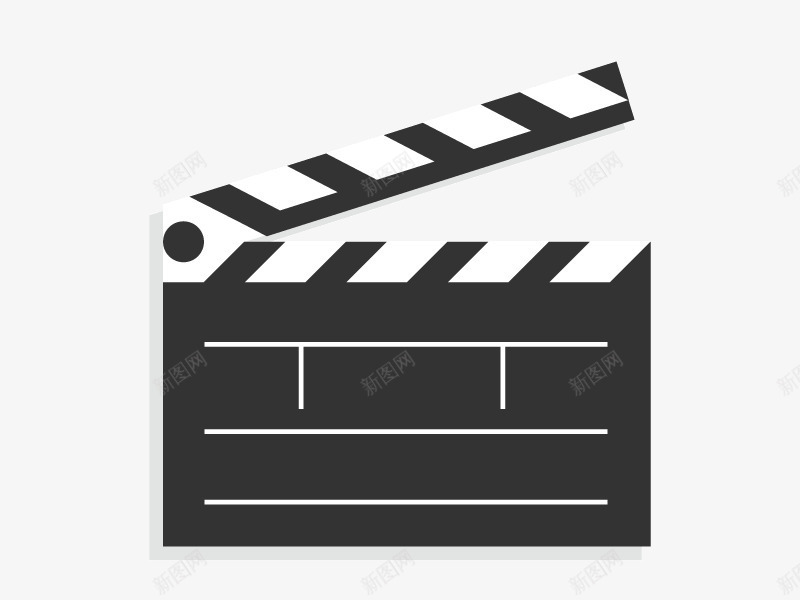 打板开拍电影卡通png免抠素材_新图网 https://ixintu.com 开拍 电影素材 矢量卡通 矢量素材