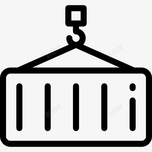 鹤图标png_新图网 https://ixintu.com 升降机 器皿 工具 建设行业 起重机 运输和交付 钩