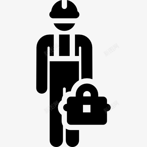 工具箱图标png_新图网 https://ixintu.com 人 工人 工作 工具箱 建设 粘人 雇员