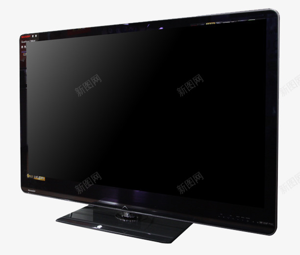 产品实物电视png免抠素材_新图网 https://ixintu.com 4K高清屏幕 显示器 液晶屏幕 第四代魔音系统 黑色