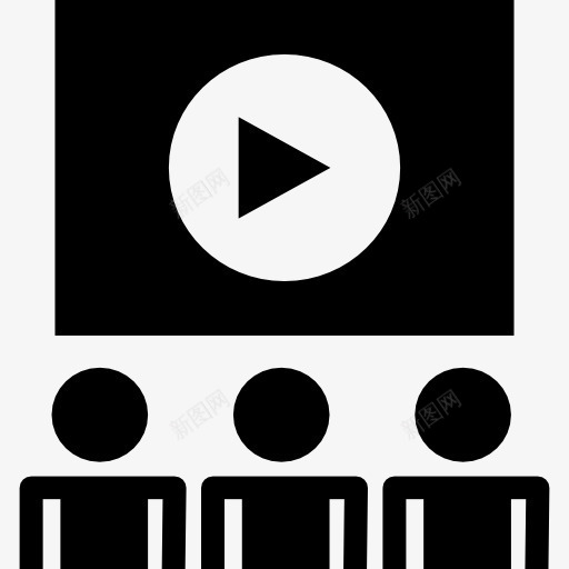 电影观众与学生图标png_新图网 https://ixintu.com 学生 学生包 工具 播放 教育学生 电影 符号 观众 视频