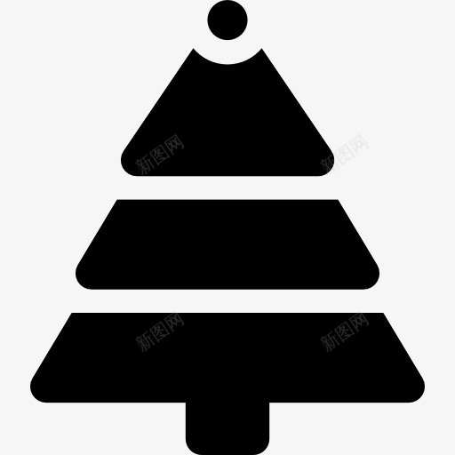圣诞树图标png_新图网 https://ixintu.com 圣诞 明星 松树 装饰