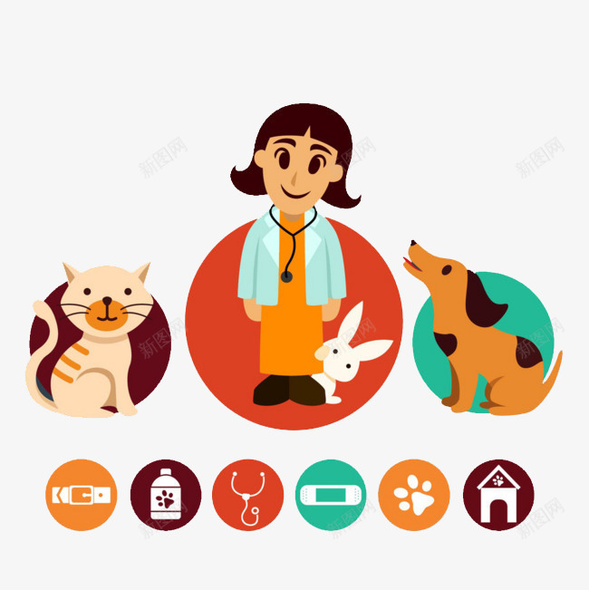 可爱的狗医生png免抠素材_新图网 https://ixintu.com 医生 卡通 卡通狗狗 可爱 宠物医生 标志 狗医生 狗狗