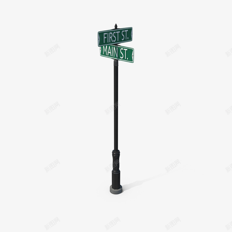 道路指示牌png免抠素材_新图网 https://ixintu.com 公路指示牌 导向牌 道路指示牌