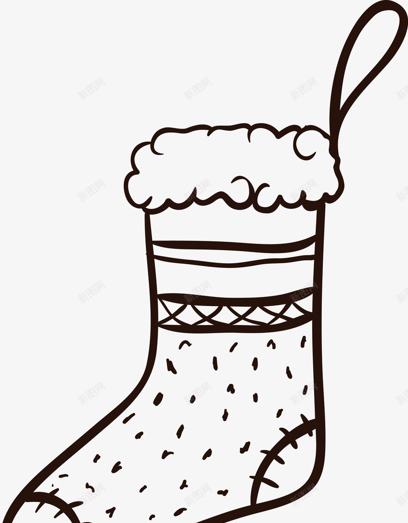 手绘卡通袜图标png_新图网 https://ixintu.com 卡通袜子 手绘 时尚袜子 服饰 款式图 版型 甜美 矢量袜子 粉色 袜子 袜子手绘图 袜子简笔画