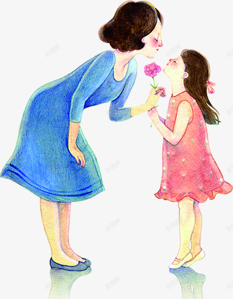 温馨节日献花亲吻母女png免抠素材_新图网 https://ixintu.com 亲吻 母女 温馨 献花 节日