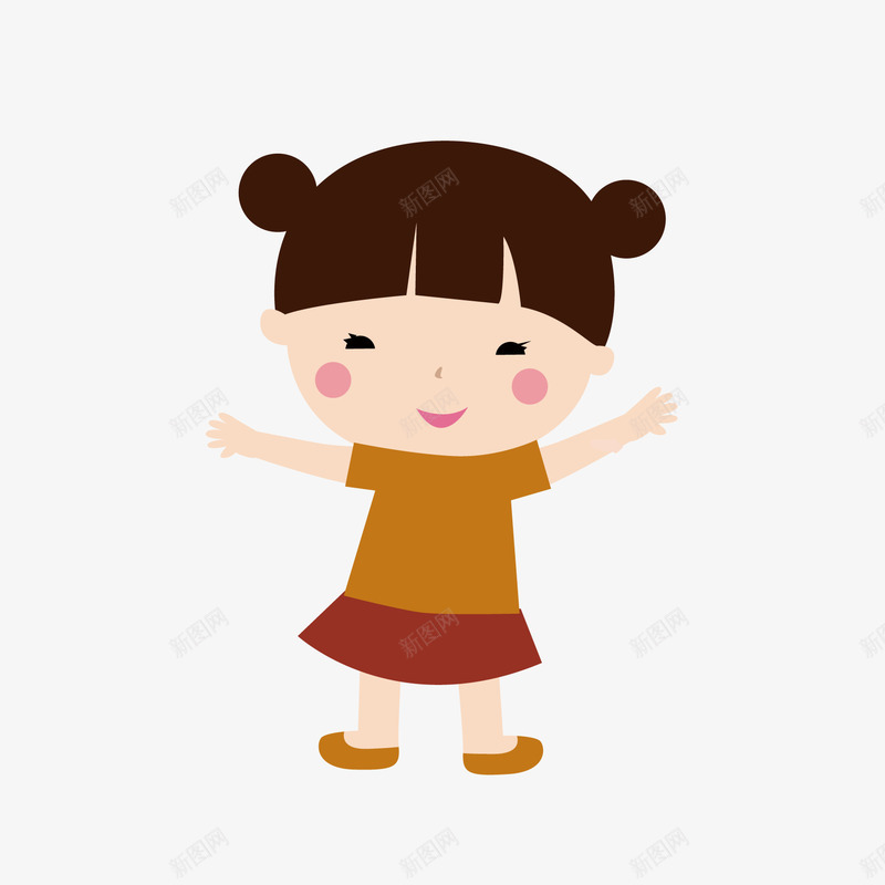 卡通儿童形象矢量图ai免抠素材_新图网 https://ixintu.com 人物 卡通儿童 可爱 矢量素材 矢量图