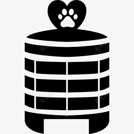宠物酒店建筑图标png_新图网 https://ixintu.com 动物 宠物 宾馆 建筑 酒店
