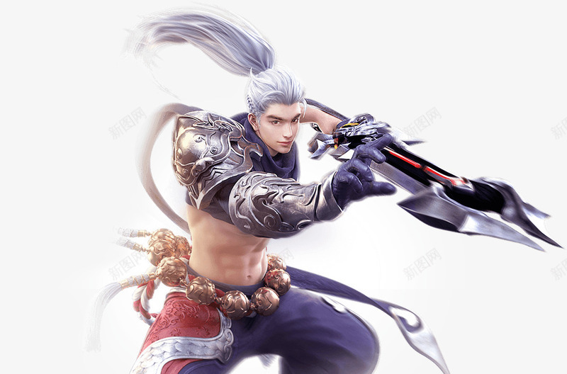 紫色服饰长发男生png免抠素材_新图网 https://ixintu.com 服饰 男生 紫色 长发