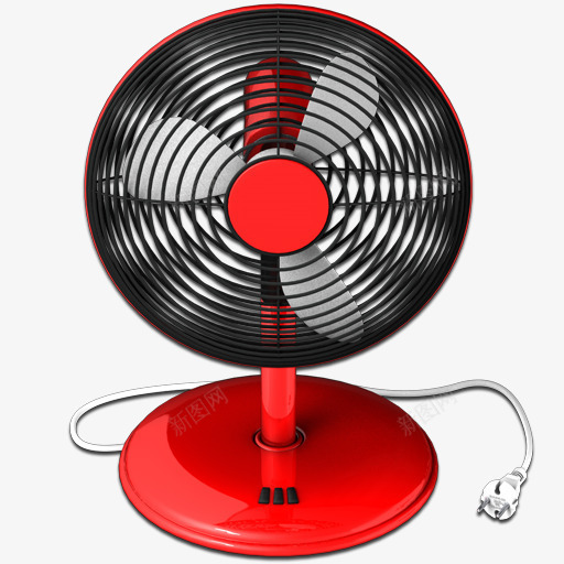 红风扇粉丝图标png_新图网 https://ixintu.com Fan Red 红 风扇