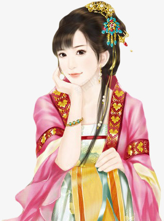 手扶下巴目望远方红色服饰的姑娘png免抠素材_新图网 https://ixintu.com 下巴 姑娘 服饰 红色 远方