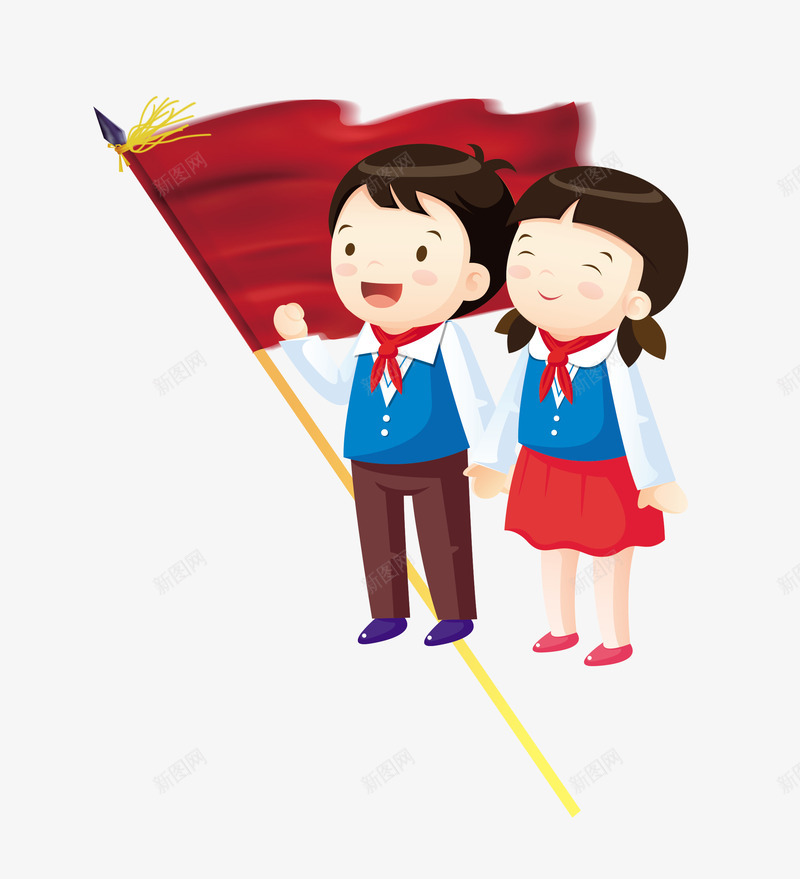 开学季学生欢乐卡通png免抠素材_新图网 https://ixintu.com 卡通 学生 开学季 欢乐
