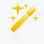 魔术魔杖超级单黄图标png_新图网 https://ixintu.com magic wand 魔术 魔杖