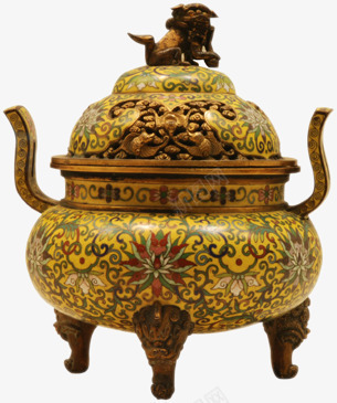 狮子中药煎药金色花纹png免抠素材_新图网 https://ixintu.com 中药 狮子 花纹 金色