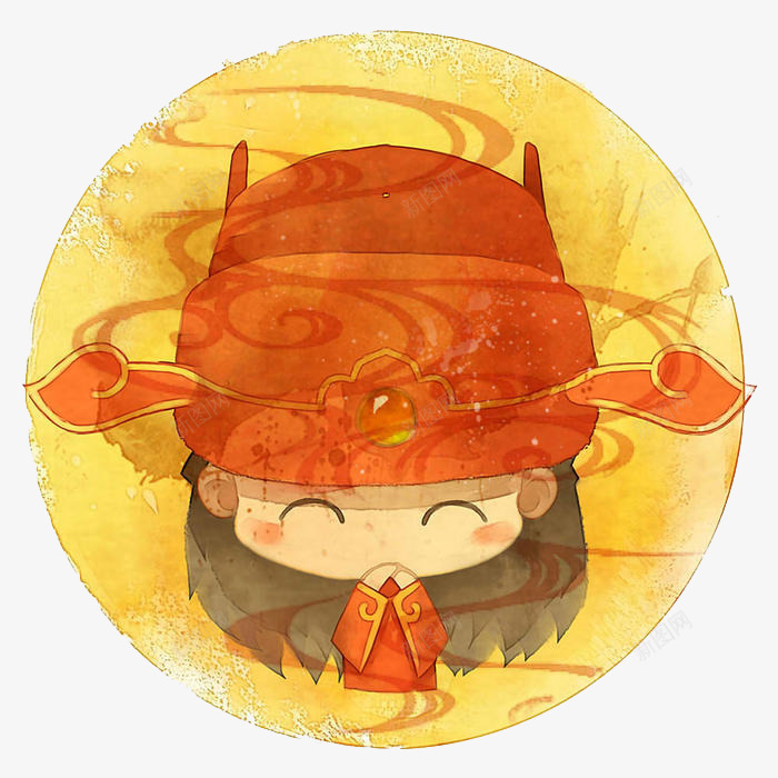 清新财神女孩形象png免抠素材_新图网 https://ixintu.com 形象 清新 萌系 透明底
