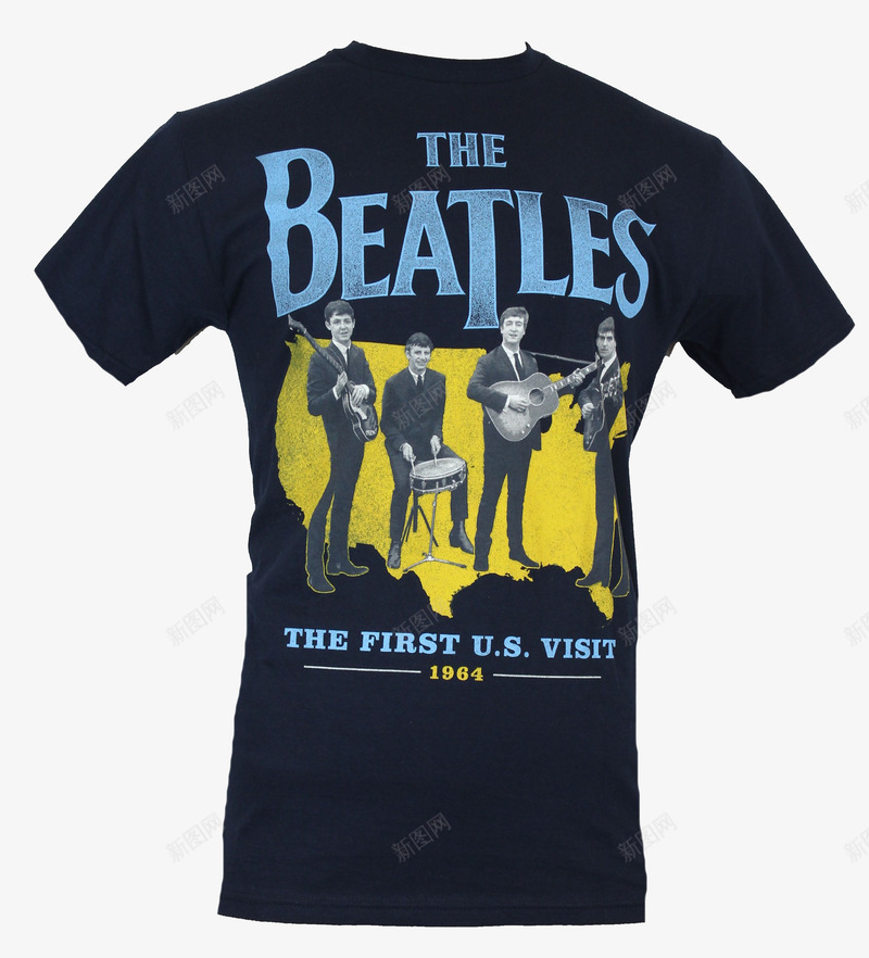 披头士Tshirtpng免抠素材_新图网 https://ixintu.com 复古 披头士 服饰 男装