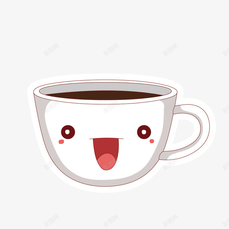卡通扁平化咖啡杯矢量图eps免抠素材_新图网 https://ixintu.com 卡通咖啡杯 可爱杯子 咖啡杯 咖啡杯png 扁平化咖啡杯 矢量咖啡杯 矢量图