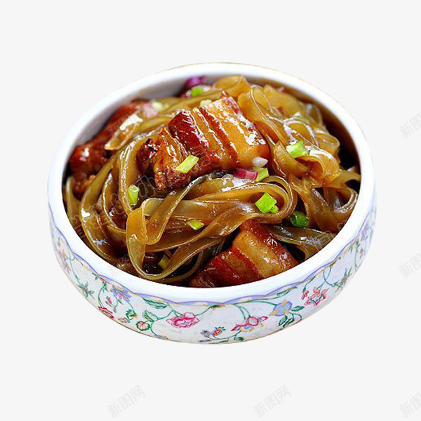 红烧粉丝肉png免抠素材_新图网 https://ixintu.com 健康 家常 绿色 荤菜