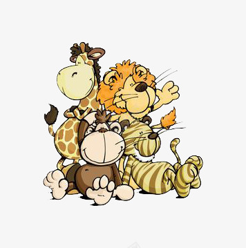 卡通手绘玩具长颈鹿狮子猴子png免抠素材_新图网 https://ixintu.com 卡通玩具 手绘玩具 狮子 猴子 长颈鹿