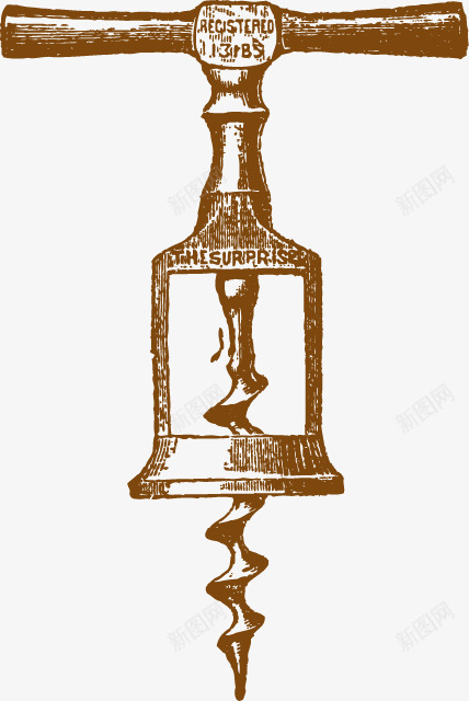 手绘开瓶器png免抠素材_新图网 https://ixintu.com 底纹 开瓶器 手绘 欧式花纹 花纹 高贵花纹