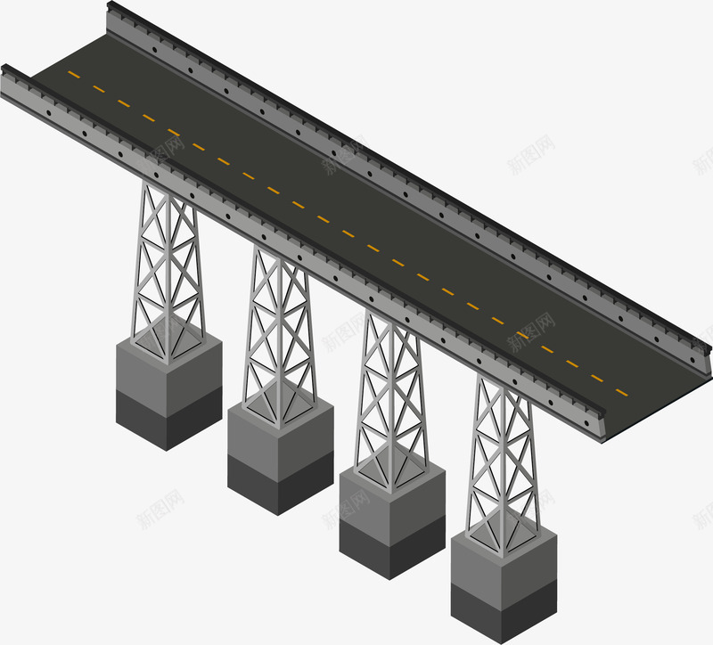 城市交通公路png免抠素材_新图网 https://ixintu.com 交通运输 大桥 建筑 桥梁 道路 道路桥梁