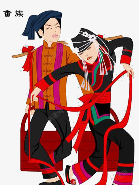 少数民族卡通人物png免抠素材_新图网 https://ixintu.com 56个民族 卡通 少数民族 少数民族服饰