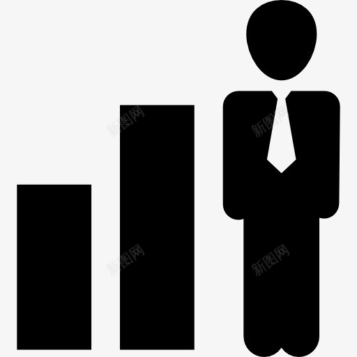 商人在提升商业酒吧图形图标png_新图网 https://ixintu.com 人 启动图标 商业 商人 图形 增加 提高 站
