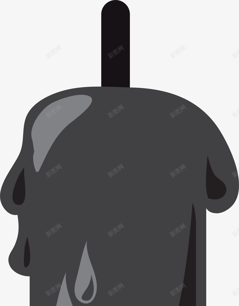 黑色熄灭蜡烛png免抠素材_新图网 https://ixintu.com 万圣节 可爱 妖魔鬼怪 惊悚恐怖 烛台 熄灭蜡烛 装饰图案 鬼节 黑色蜡烛