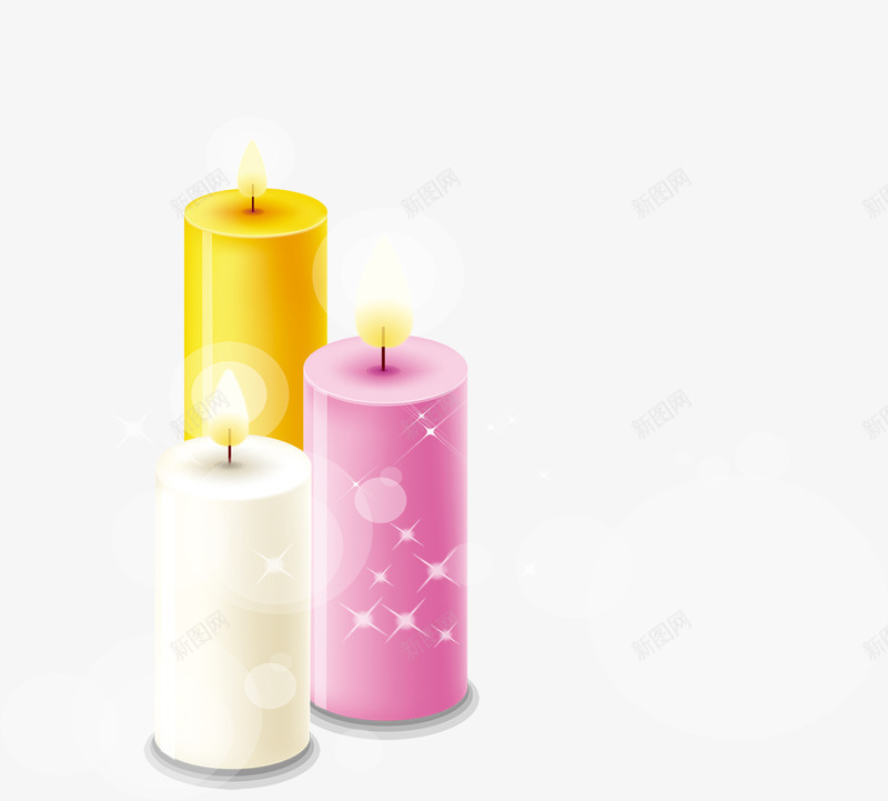 唯美精美蜡烛烛光png免抠素材_新图网 https://ixintu.com 唯美 彩色 烛光 精美 蜡烛
