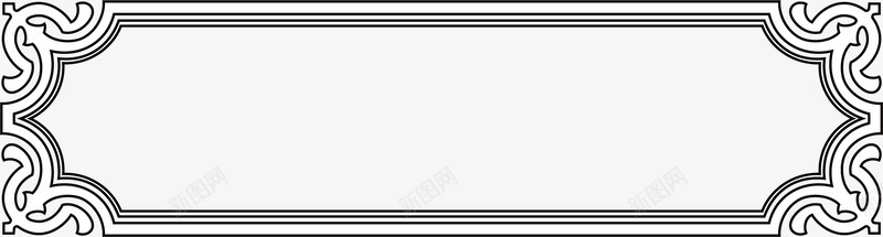 黑线框对话框png免抠素材_新图网 https://ixintu.com 黑线框