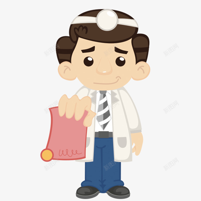 卡通医生形象png免抠素材_新图网 https://ixintu.com 卡通 卡通人物 卡通医生形象 卡通表情 手绘 插画 表情包
