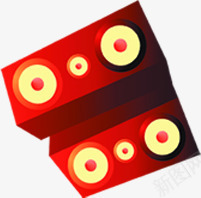 红色卡通酒吧音箱七夕png免抠素材_新图网 https://ixintu.com 七夕 卡通 红色 酒吧 音箱