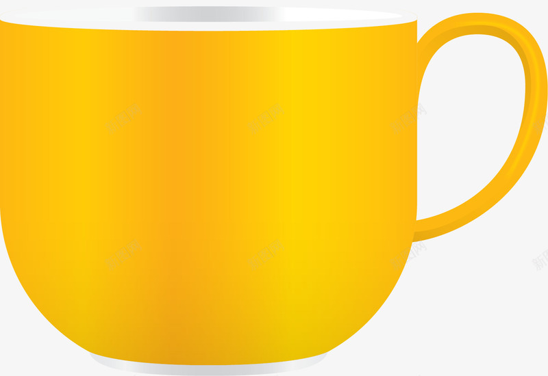 黄色磨砂杯矢量图ai免抠素材_新图网 https://ixintu.com 杯子 磨砂材质 磨砂杯 马克杯 马克磨砂杯 黄色 矢量图