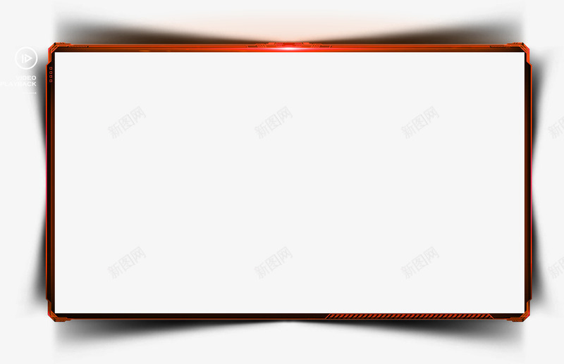 红色简约线条边框纹理png免抠素材_新图网 https://ixintu.com 免抠PNG 简约 红色 线条 边框纹理