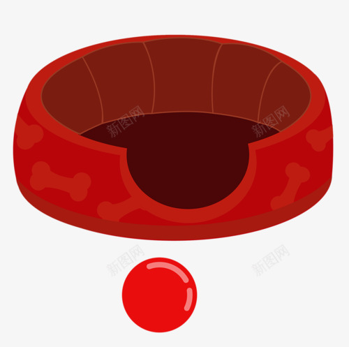 宠物粮食盆png免抠素材_新图网 https://ixintu.com 宠物物品 宠物用品 宠物装备