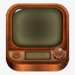 老电视woodenicons图标png_新图网 https://ixintu.com tv 电视 老