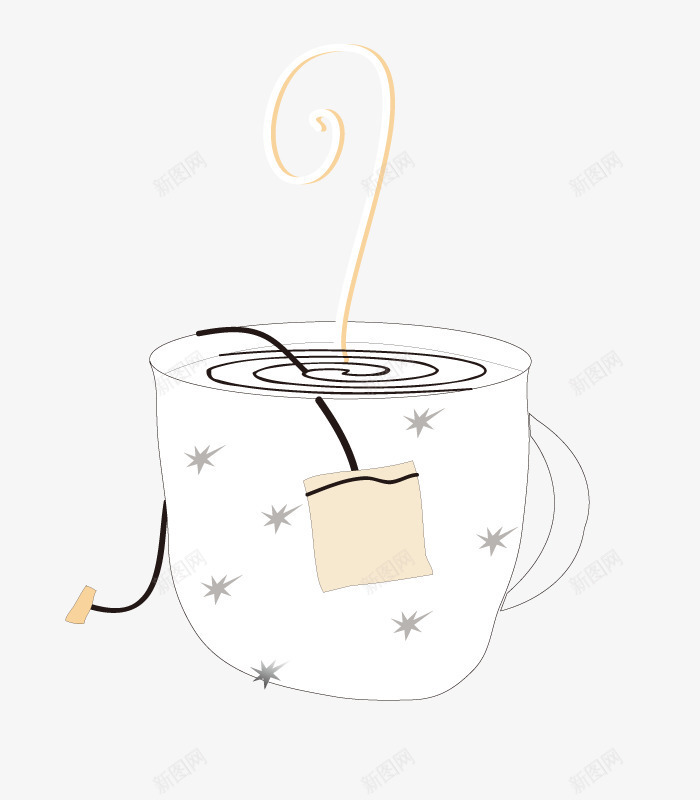 正在泡茶的杯子png免抠素材_新图网 https://ixintu.com 杯子 泡茶 矢量杯子