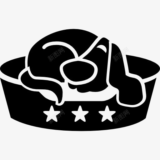 狗在宠物旅馆的床图标png_新图网 https://ixintu.com 休息 动物 宠物 宠物酒店 床 狗 酒店