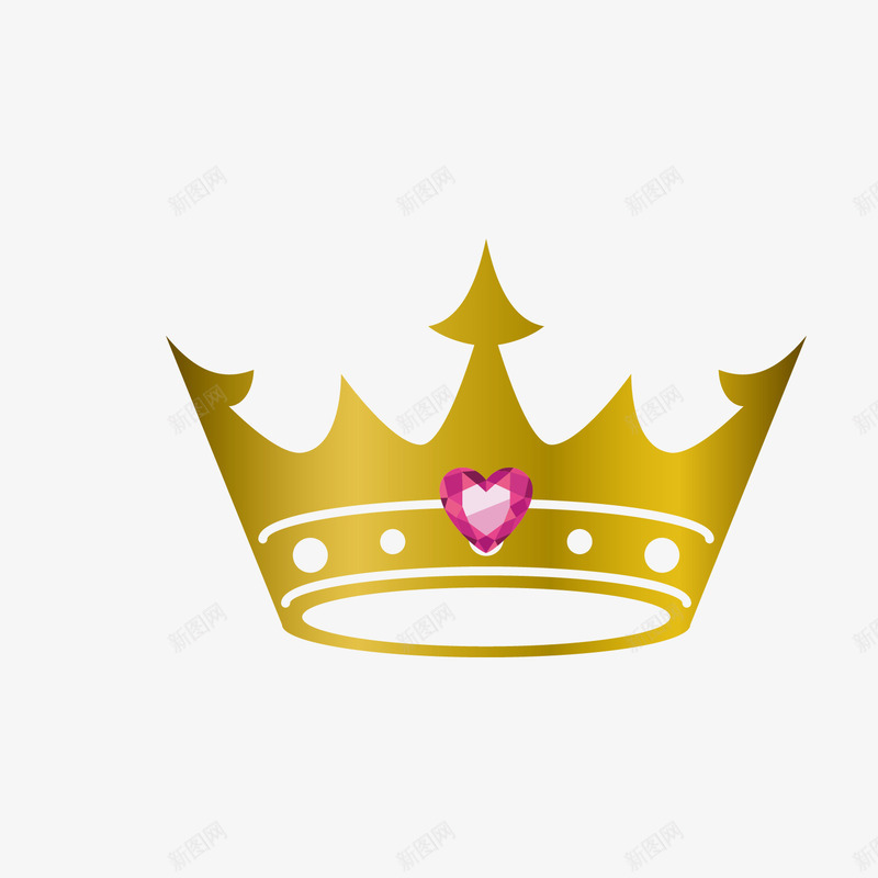 装饰女王冠矢量图eps免抠素材_新图网 https://ixintu.com 后冠 图案 女王冠 洗涤标志 王冠 矢量图 装饰