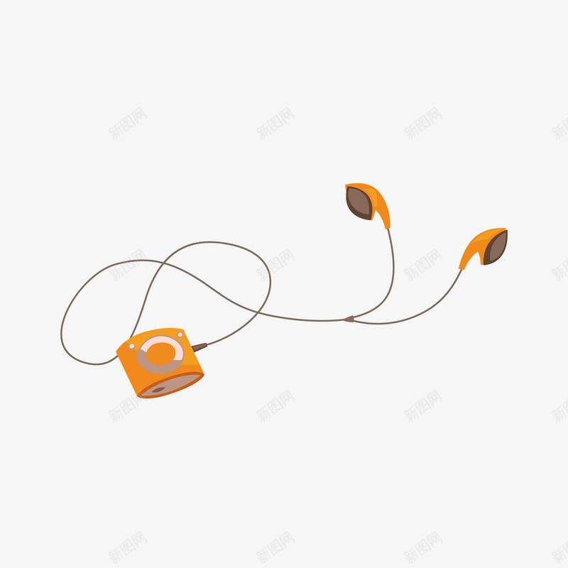 mp3卡通矢量图ai免抠素材_新图网 https://ixintu.com 听歌 播放器 暂无视频ico 电子产品 矢量图 耳机 运动耳机跑步挂耳式 音乐