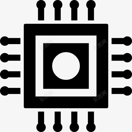 芯片图标png_新图网 https://ixintu.com 电子 芯片 计算机 计算机技术
