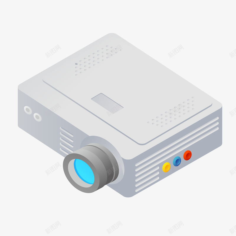 卡通白色投影仪png免抠素材_新图网 https://ixintu.com 卡通 卡通投影仪图片 投影仪 白色 白色投影仪
