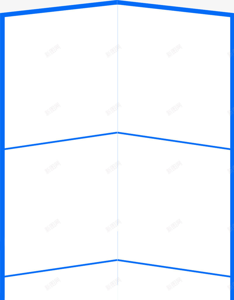 背景框架蓝色线条png免抠素材_新图网 https://ixintu.com 框架 线条 背景 蓝色