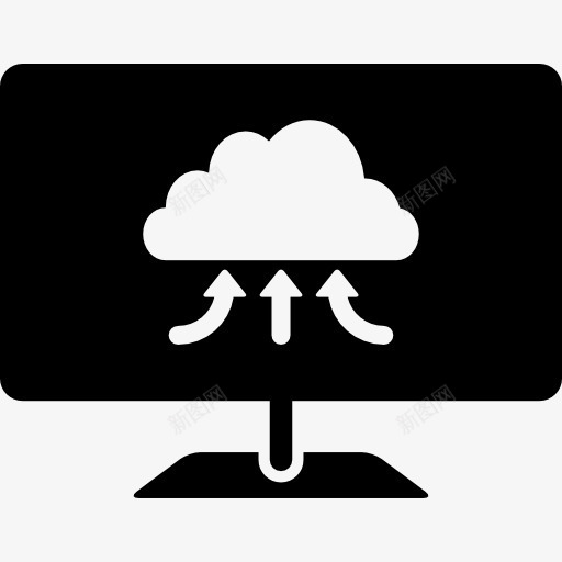 云计算共享符号图标png_新图网 https://ixintu.com 云计算 互联网 分享 基本图标 界面 符号 箭 计算机
