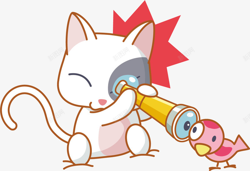 猫咪可爱背景矢量图ai免抠素材_新图网 https://ixintu.com 可爱猫咪 猫咪素材 矢量图