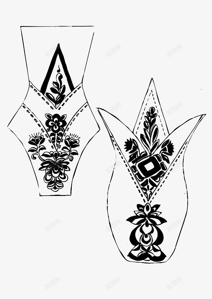 藏族服饰花纹png免抠素材_新图网 https://ixintu.com 藏族元素 藏族图案 藏族文化 藏族服饰花纹矢量 设计