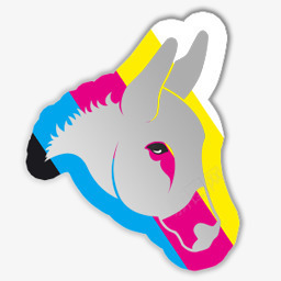 CMYK主题电脑图标马头像png_新图网 https://ixintu.com cmyk 主题 图标 电脑 马头